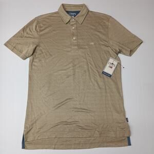Chaps Milton Polo Shirt Men's S Small Desert Khaki Seacoast Wash Super Soft